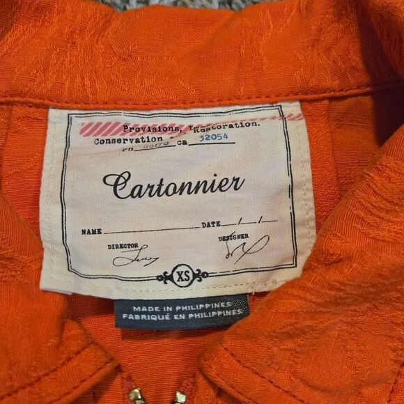 Cartonnier Orange Utility Jacket with Sporty Cropped Fit - Picture 8 of 8
